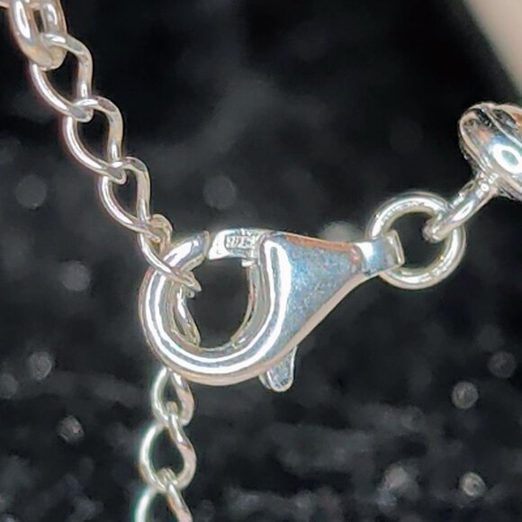 Amber Beaded Bracelet With Adjustable Silver Chain Clasp - Picture 7 of 10